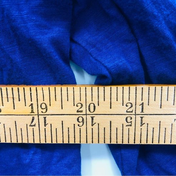 North Face Thin Cotton Cardigan Size Med Royal blue open front waterfall - Picture 6 of 9